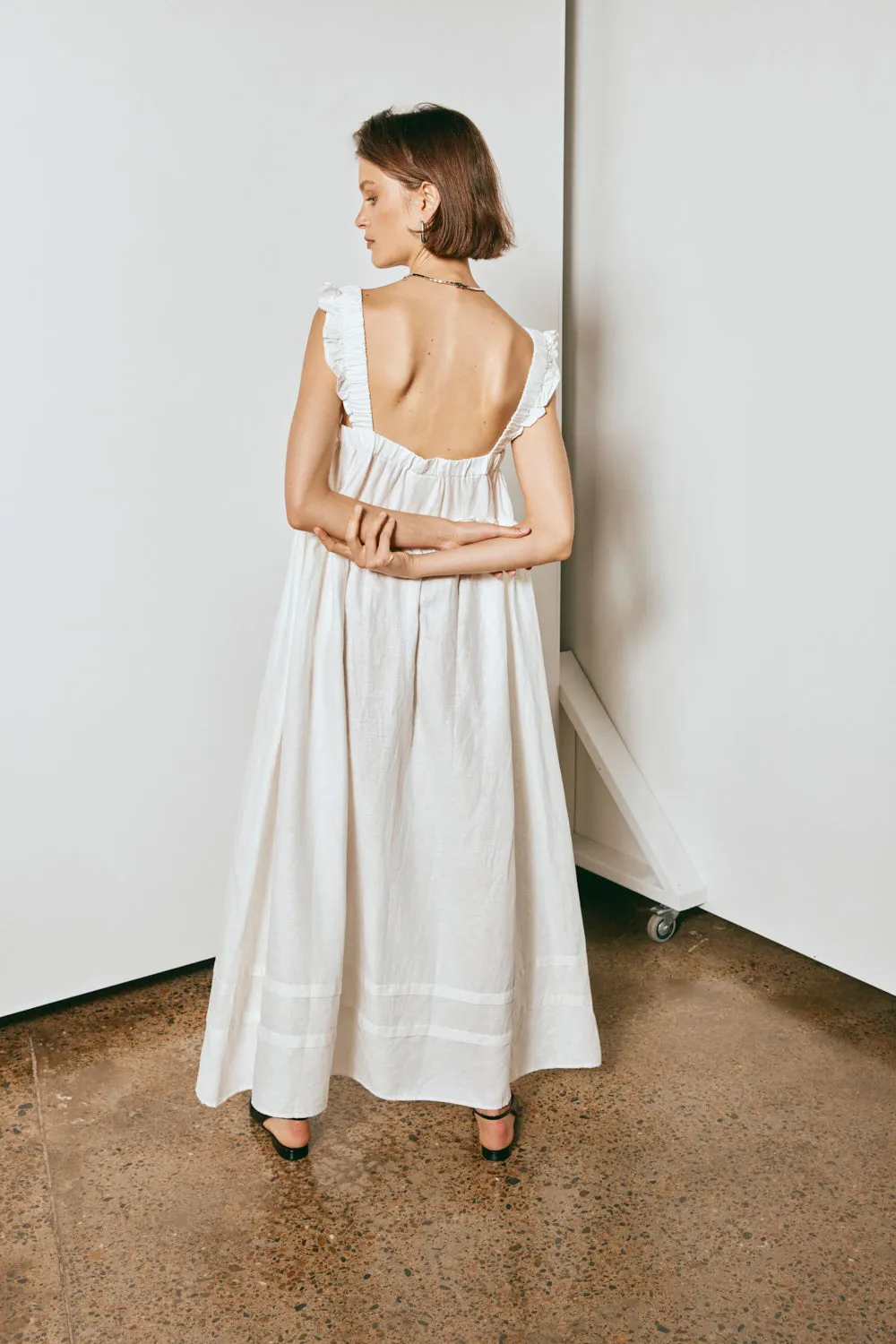 Curate & Create Smock Maxi Dress White sold by Verge Girl product image thumbnail 2