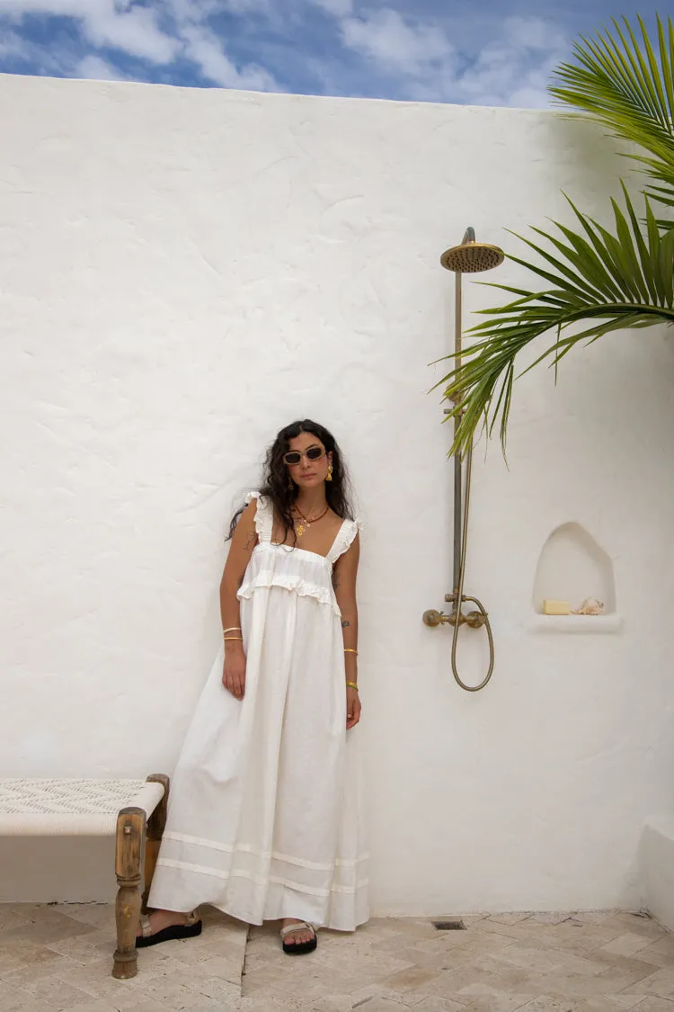 Curate & Create Smock Maxi Dress White sold by Verge Girl product image thumbnail 3