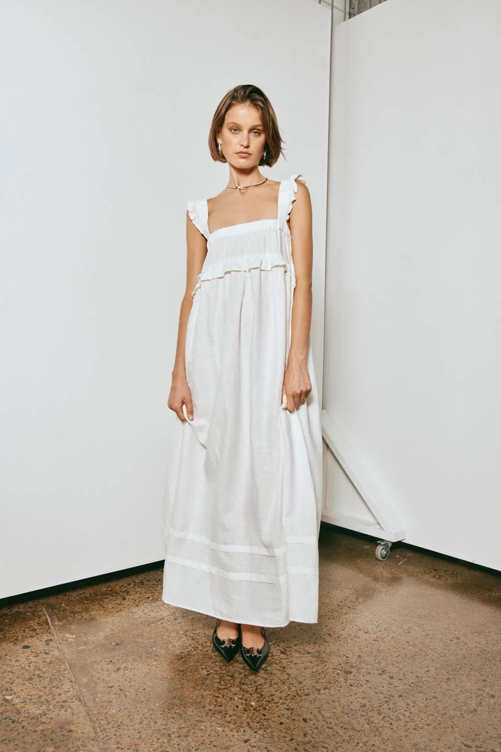 Curate & Create Smock Maxi Dress White sold by Verge Girl product image thumbnail 4