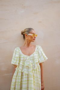 VRG GRL La Prairie Smock Midi Dress // Check sold by Verge Girl