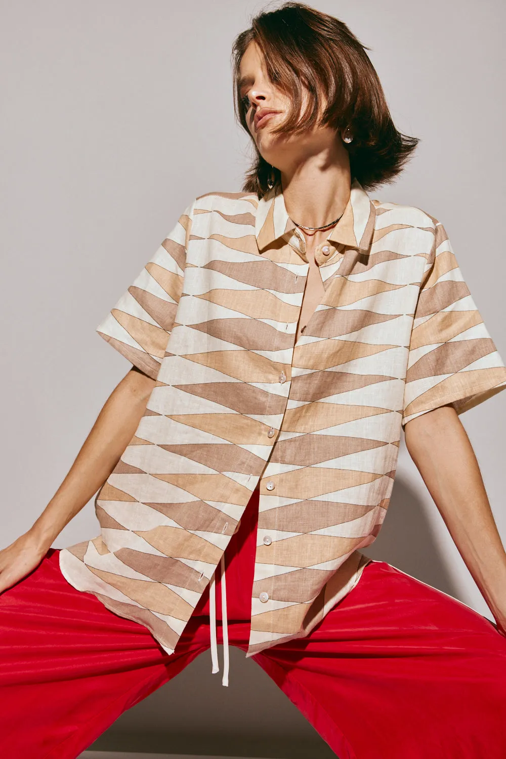 Heat Wave Linen Shirt Una sold by Verge Girl