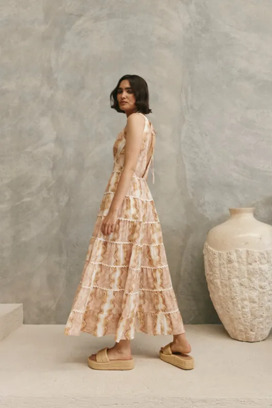 Marlowe Midi Dress Matelassé sold by Verge Girl