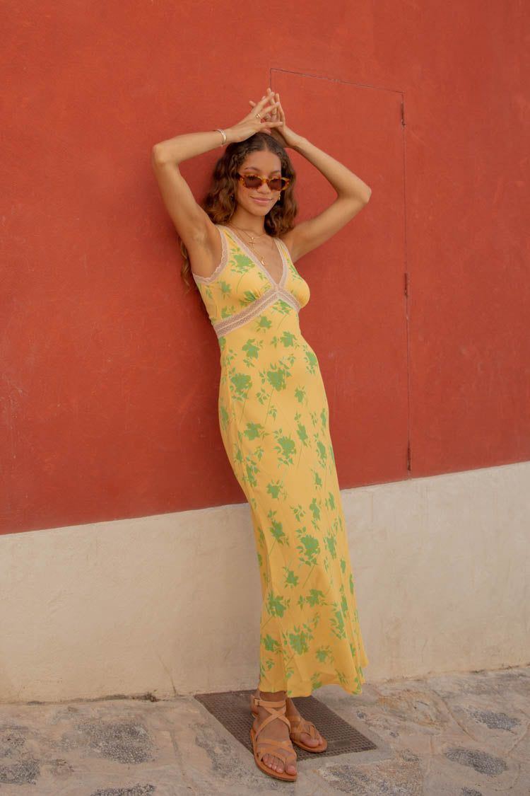 VRG GRL Meet Me On The Dance Floor Bias Cut Maxi Dress // Bohemia sold by Verge Girl