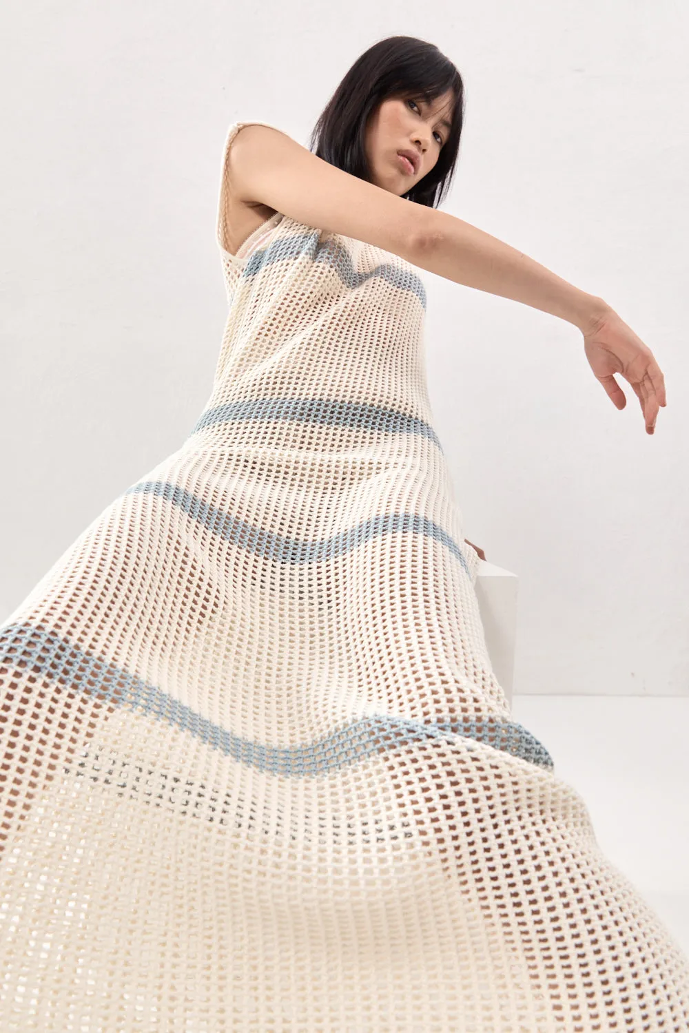 Elea Knit Maxi Dress Stripe sold by Verge Girl product image thumbnail 3