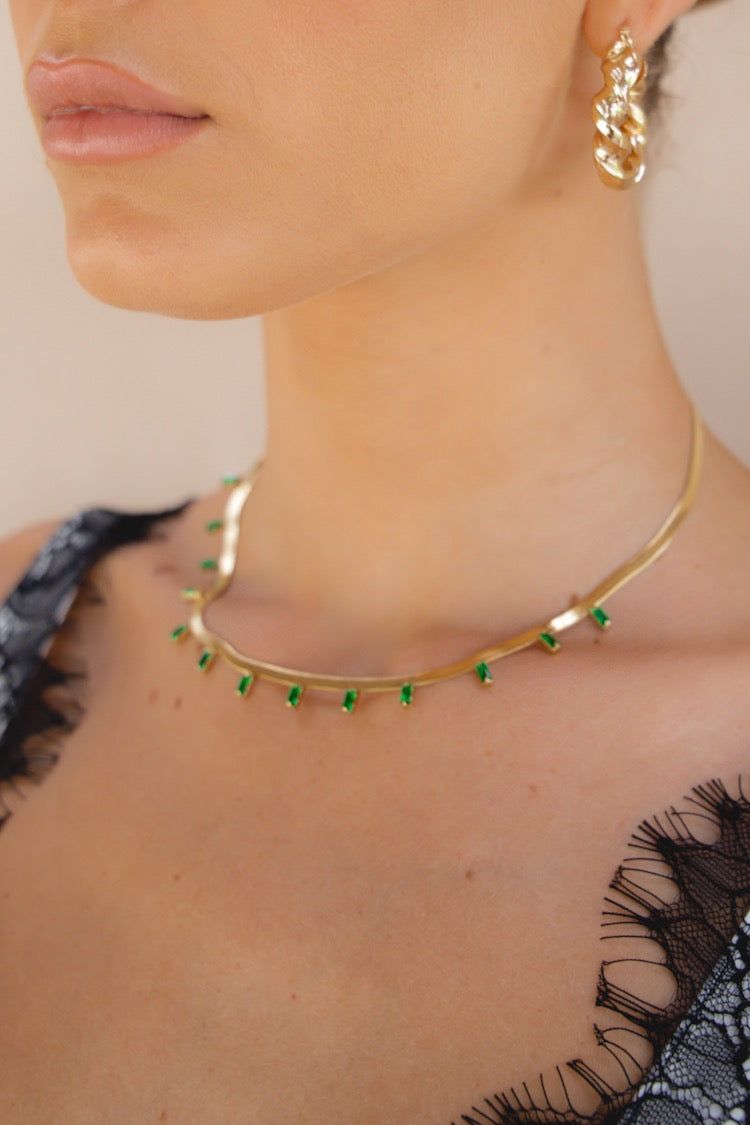 Serra Necklace // Green sold by Verge Girl