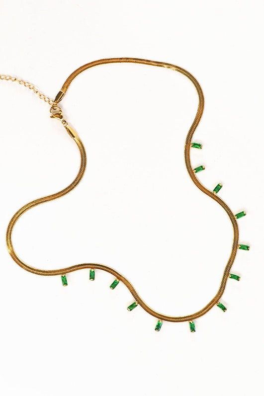 Serra Necklace // Green sold by Verge Girl product image thumbnail 2