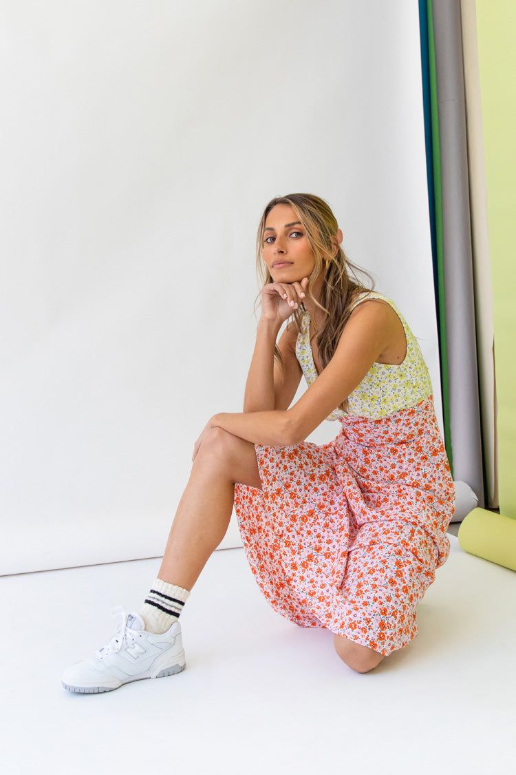 VRG GRL Postcards From Italy Bias Cut Midi Dress // Pink sold by Verge Girl product image thumbnail 8