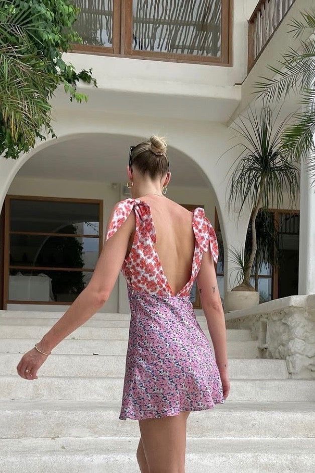 Postcards From Venice Bias Cut Mini Dress Floral sold by Verge Girl product image thumbnail 3