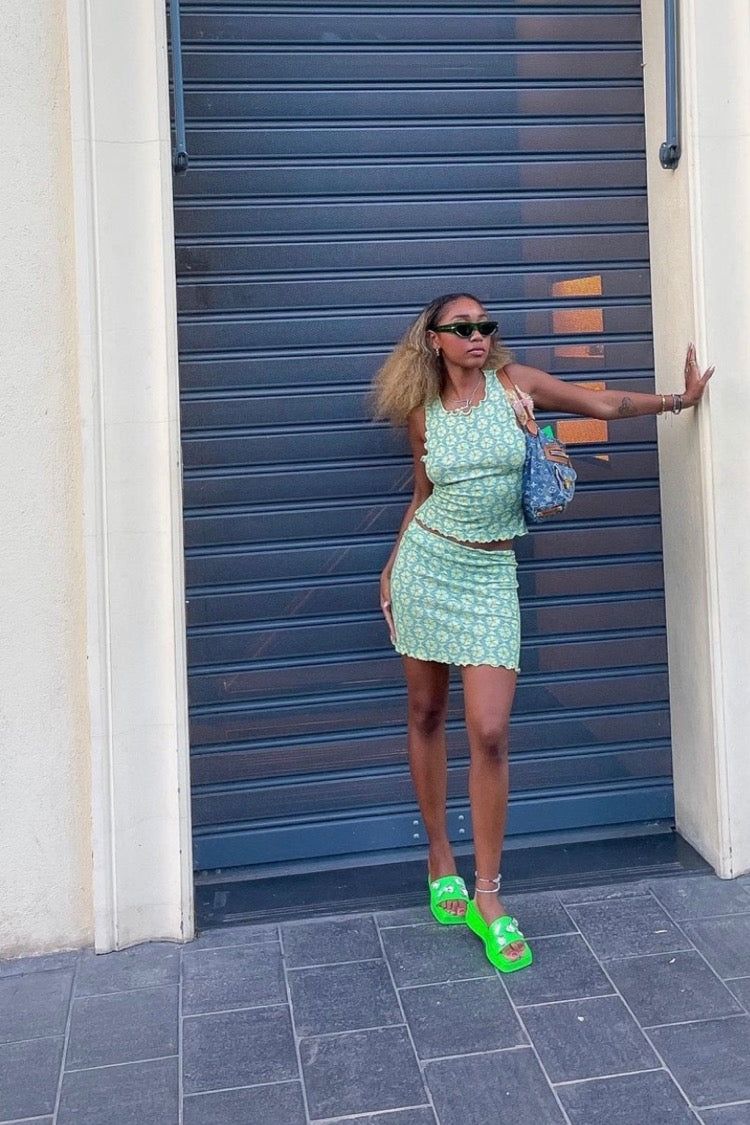 VRG GRL 70's Moment 3 Piece Set // Lime sold by Verge Girl product image thumbnail 4