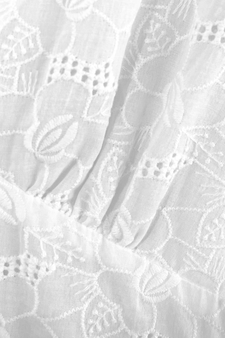 VRG GRL Late Mornings Anglaise Mini Dress // White sold by Verge Girl product image thumbnail 9