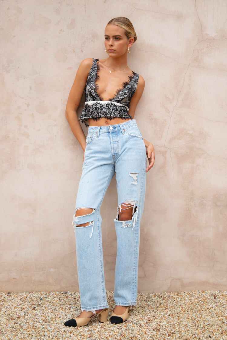 Euphoric Lace Top Black sold by Verge Girl product image thumbnail 5