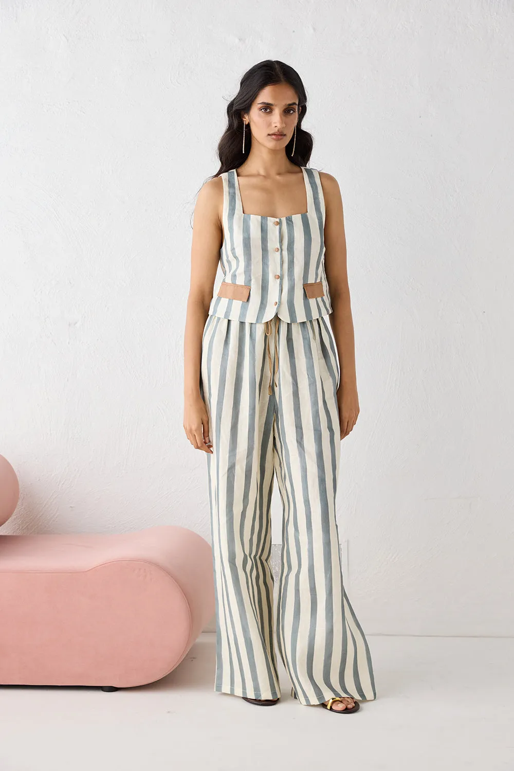 Milahn Linen Pants Tide sold by Verge Girl product image thumbnail 4