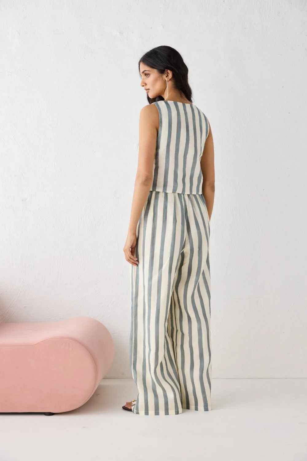 Milahn Linen Pants Tide sold by Verge Girl product image thumbnail 3