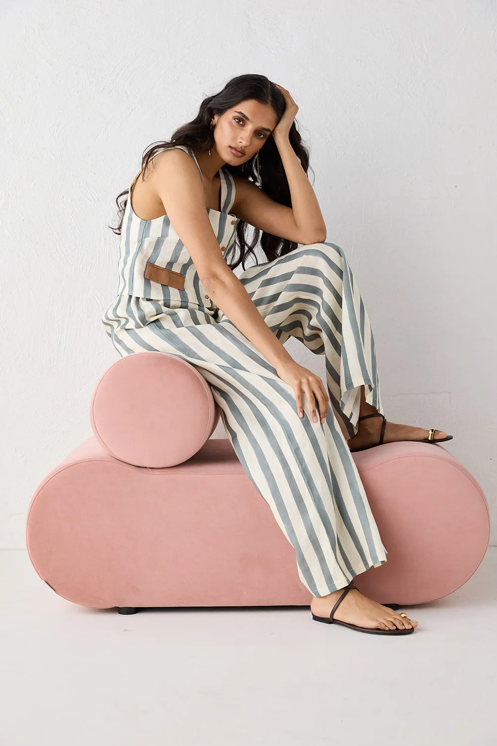 Milahn Linen Pants Tide sold by Verge Girl product image thumbnail 2