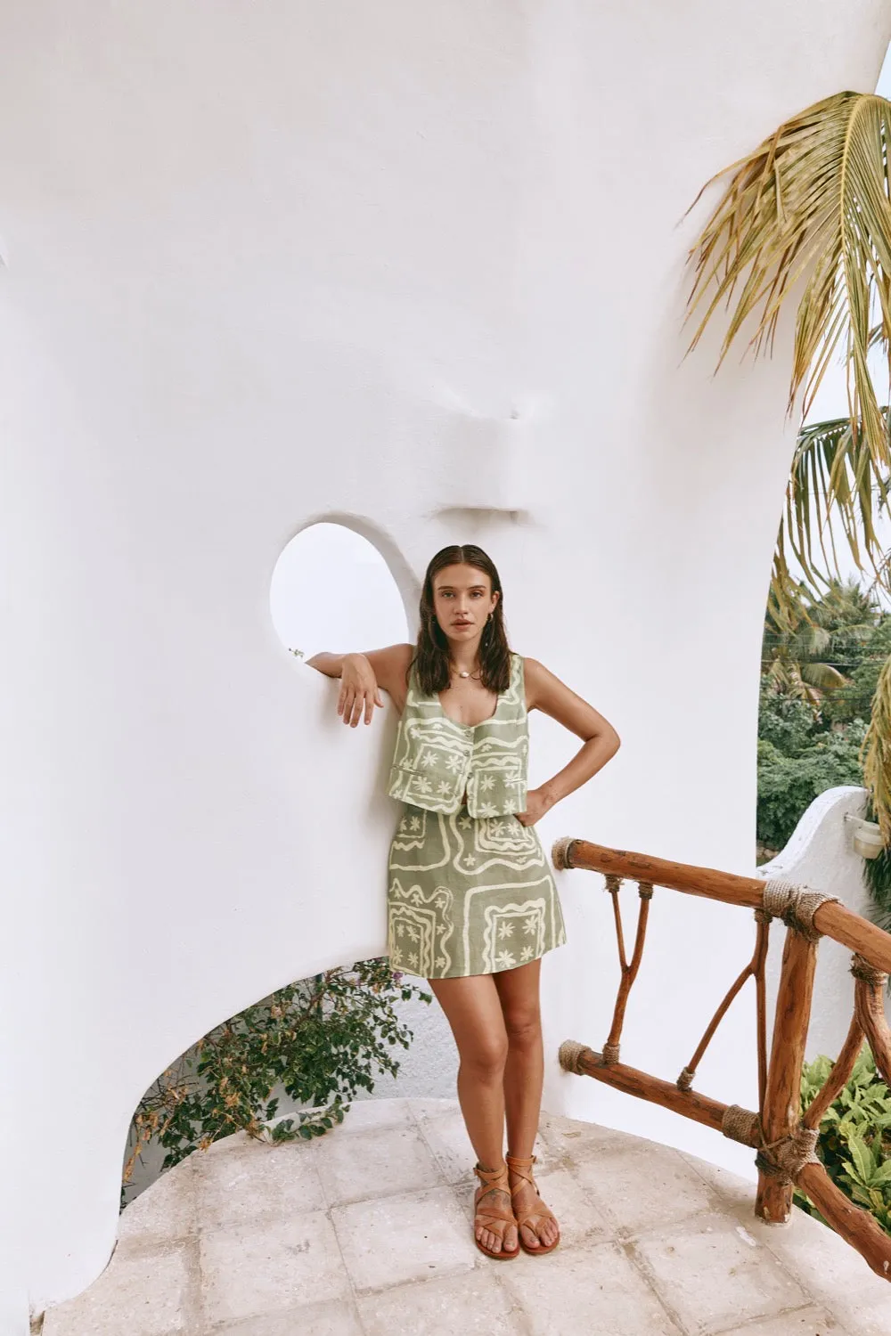 Tarlisa Linen Top Prisma sold by Verge Girl product image thumbnail 4