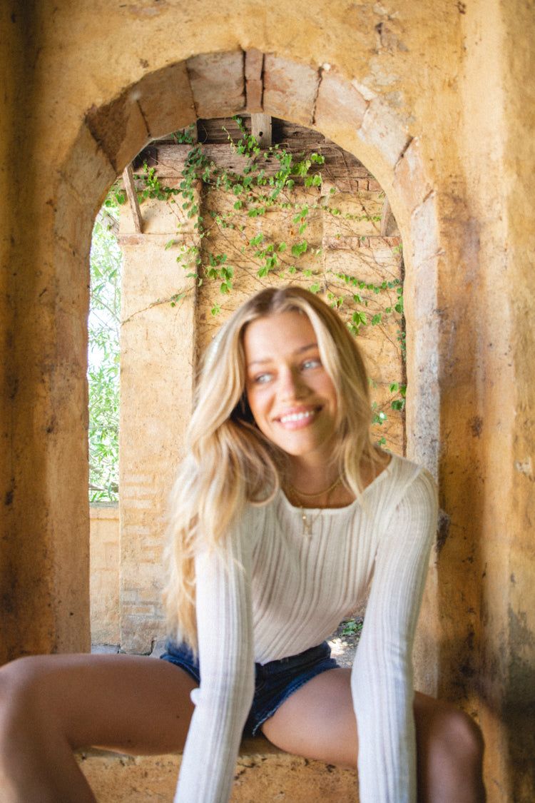 Part Time Lovers Knit Top White sold by Verge Girl product image thumbnail 4