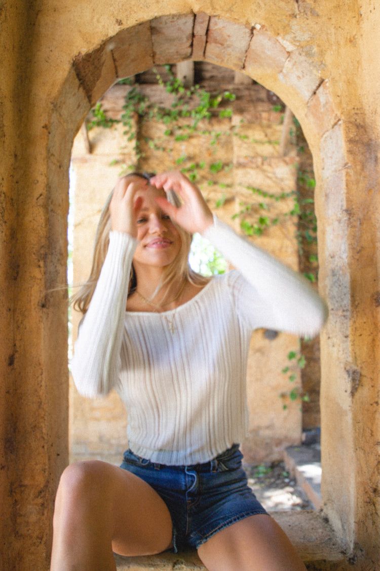 Part Time Lovers Knit Top White sold by Verge Girl product image thumbnail 6