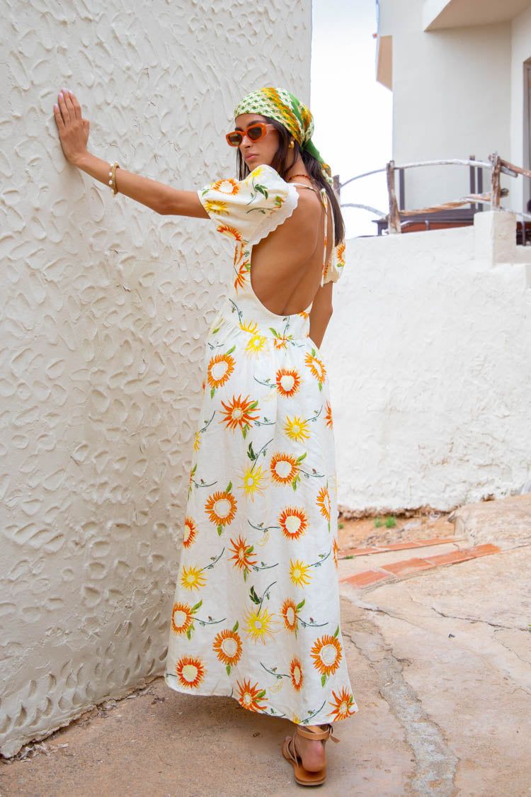 Paradiso Maxi Dress Sunflower sold by Verge Girl