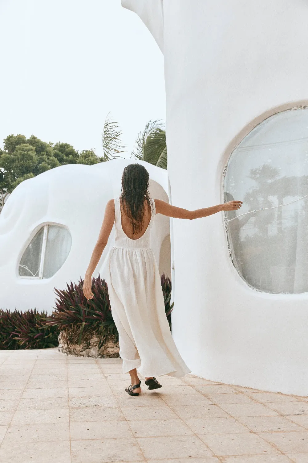 Kara Linen Midi Dress White sold by Verge Girl product image thumbnail 2