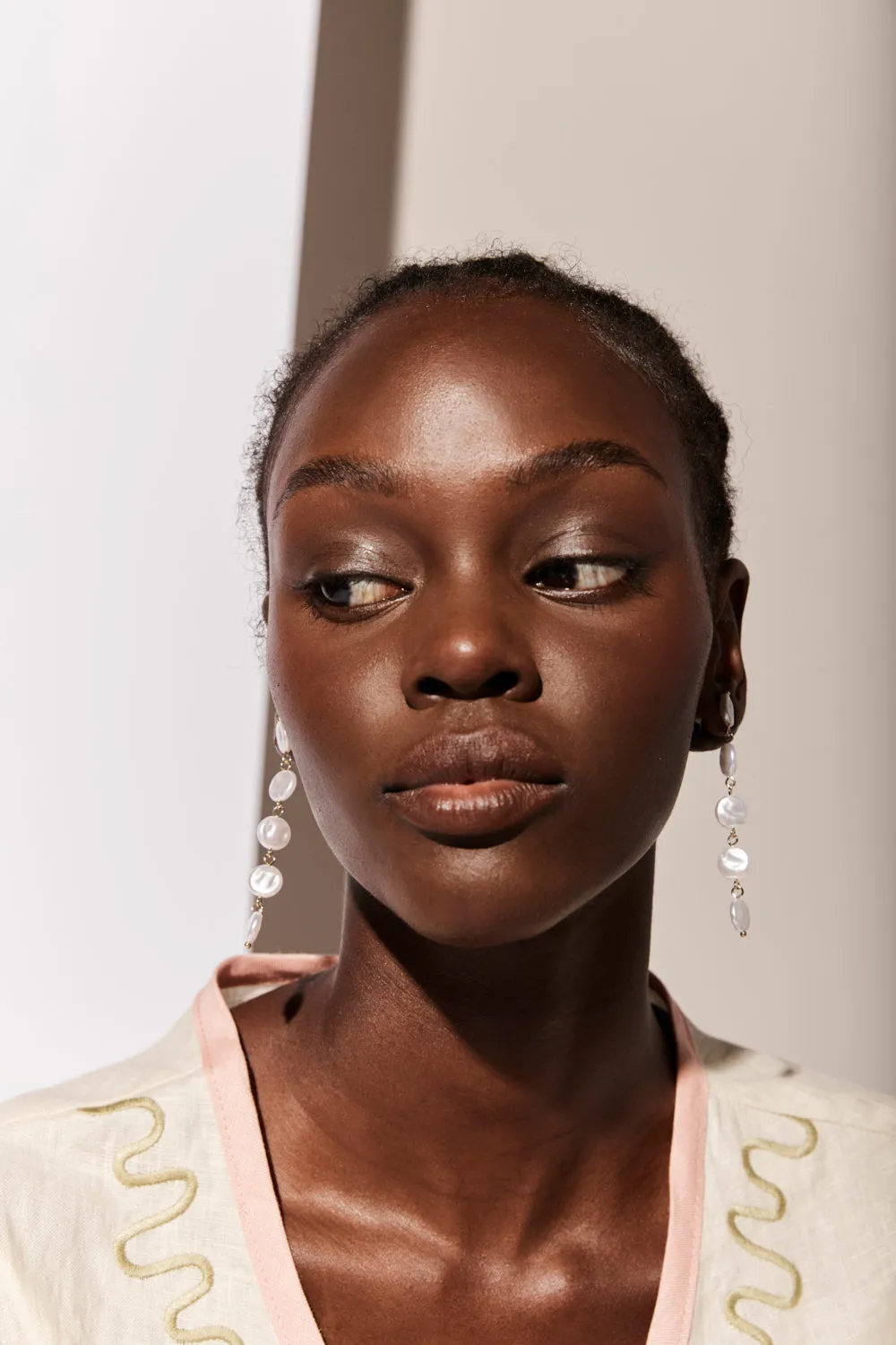 Hope Pearl Earrings Gold sold by Verge Girl