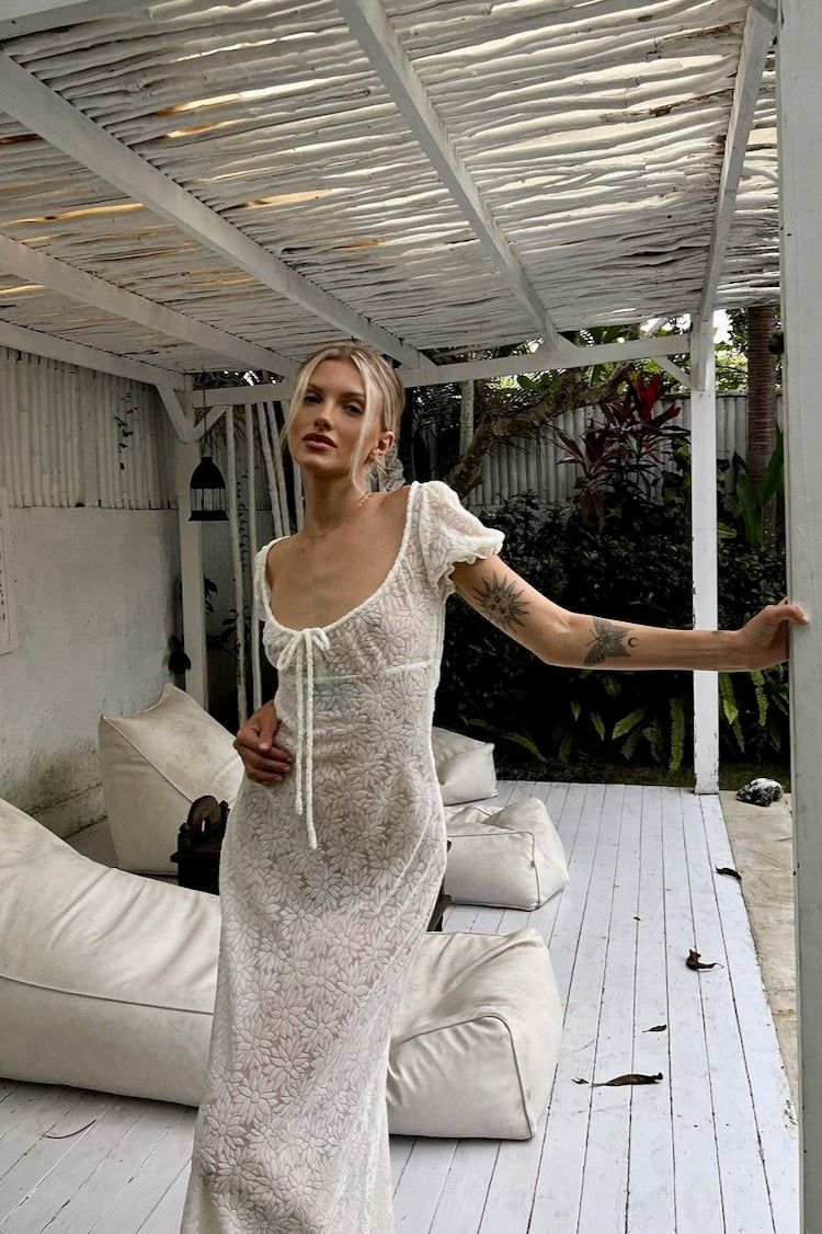 Mon Beau Bias Cut Maxi Dress White sold by Verge Girl product image thumbnail 2