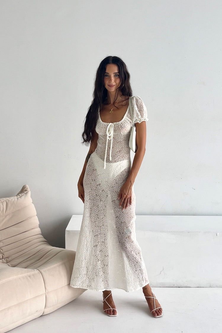 Mon Beau Bias Cut Maxi Dress White sold by Verge Girl product image thumbnail 3