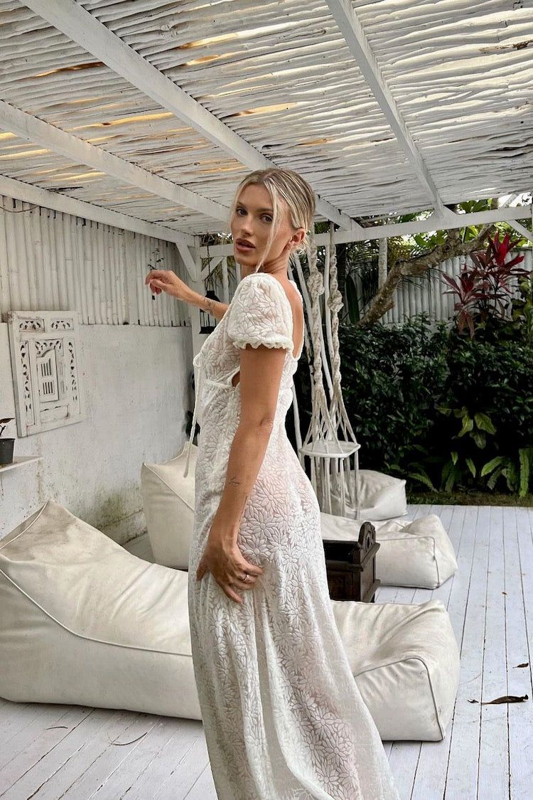 Mon Beau Bias Cut Maxi Dress White sold by Verge Girl product image thumbnail 4