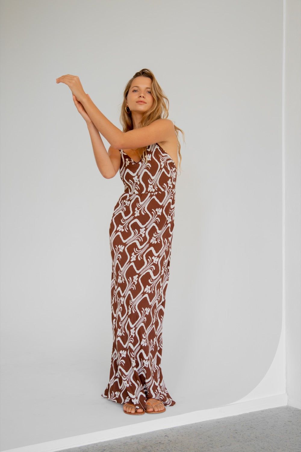 Galleria Bias Cut Maxi Dress Rustica sold by Verge Girl product image thumbnail 3