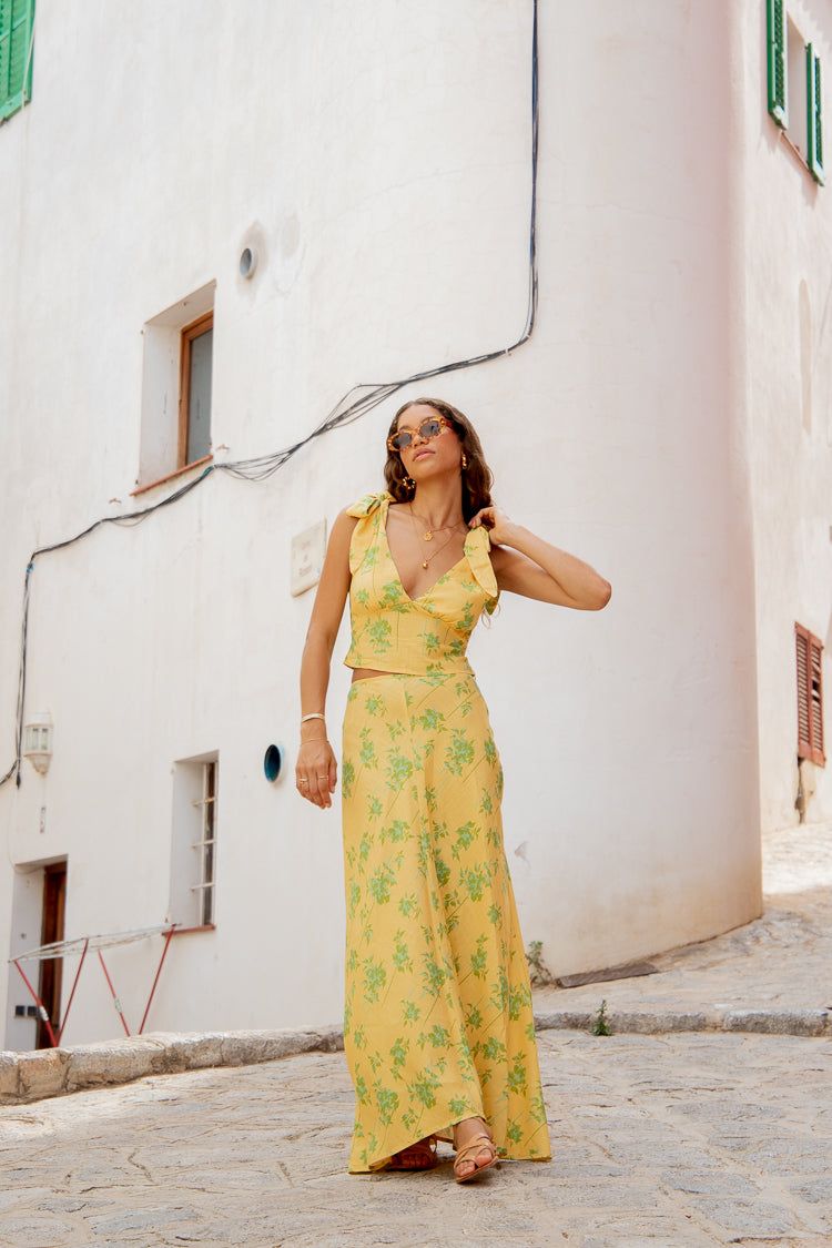 VRG GRL Carmine Bias Cut Maxi Skirt // Bohemia sold by Verge Girl product image thumbnail 9