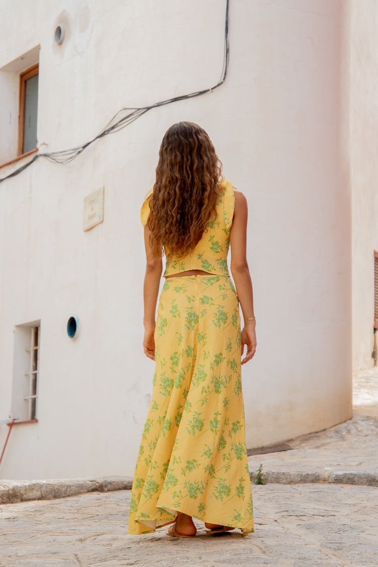 VRG GRL Carmine Bias Cut Maxi Skirt // Bohemia sold by Verge Girl product image thumbnail 8