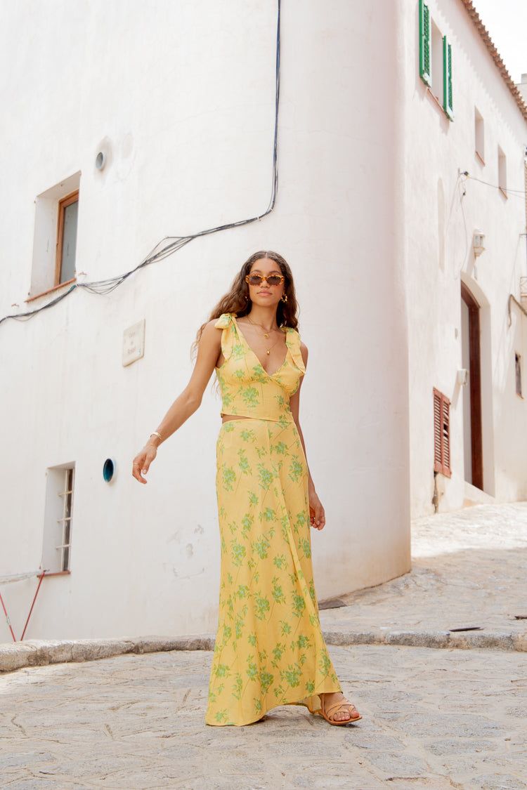 VRG GRL Carmine Bias Cut Maxi Skirt // Bohemia sold by Verge Girl product image thumbnail 7