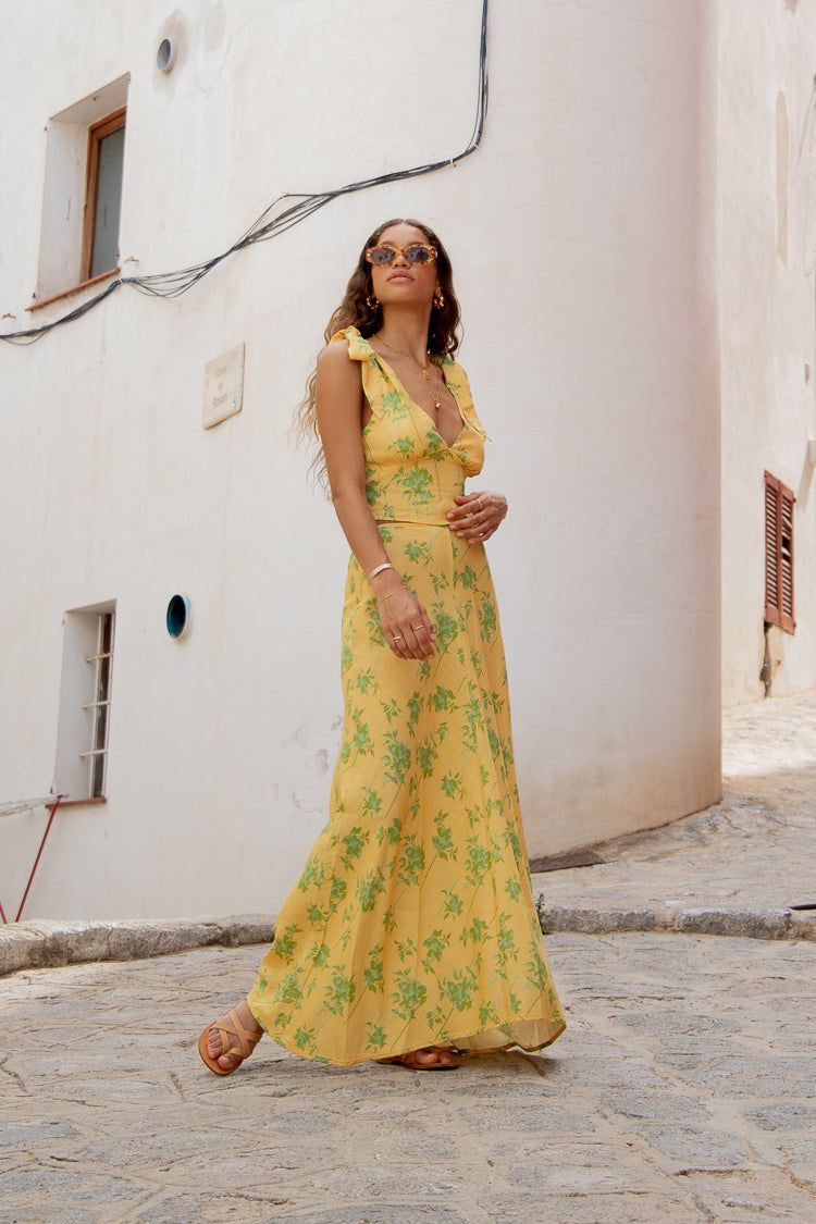 VRG GRL Carmine Bias Cut Maxi Skirt // Bohemia sold by Verge Girl product image thumbnail 6