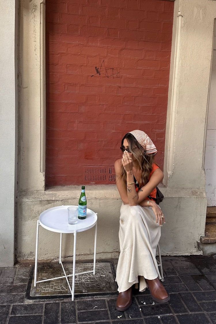 Body Language Knit Maxi Skirt Natural sold by Verge Girl product image thumbnail 3