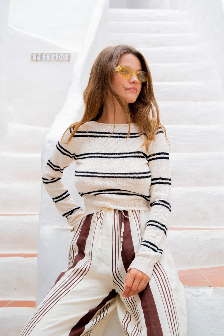 VRG GRL Place Of Rhythm Knit Top // Stripe sold by Verge Girl