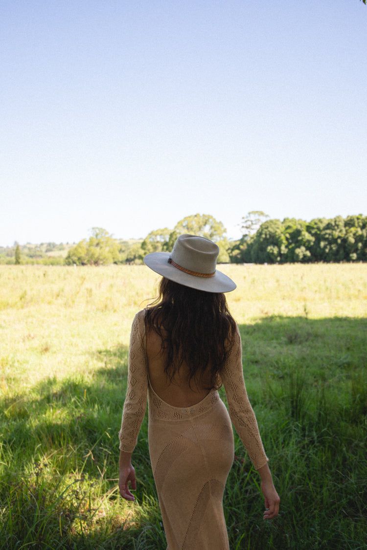 Body & Soul Knit Maxi Dress Tan sold by Verge Girl product image thumbnail 2