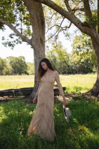 VRG GRL Body & Soul Knit Maxi Dress // Tan sold by Verge Girl