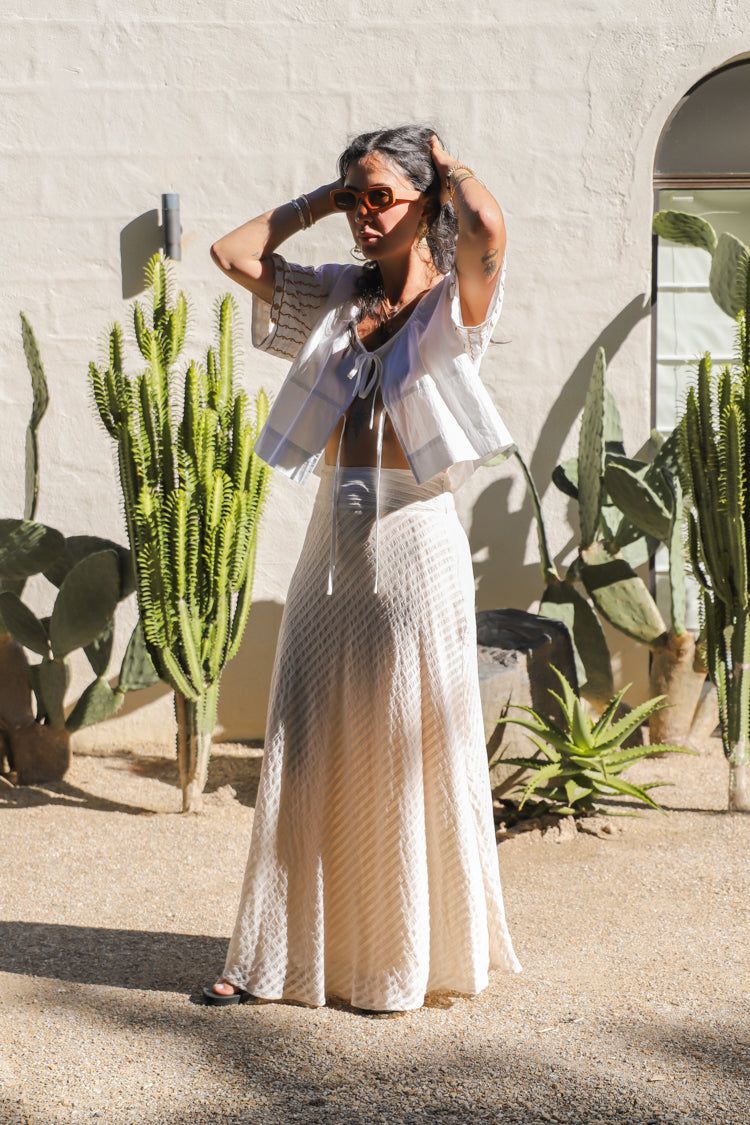 Las Palmas Maxi Skirt Cream sold by Verge Girl product image thumbnail 7