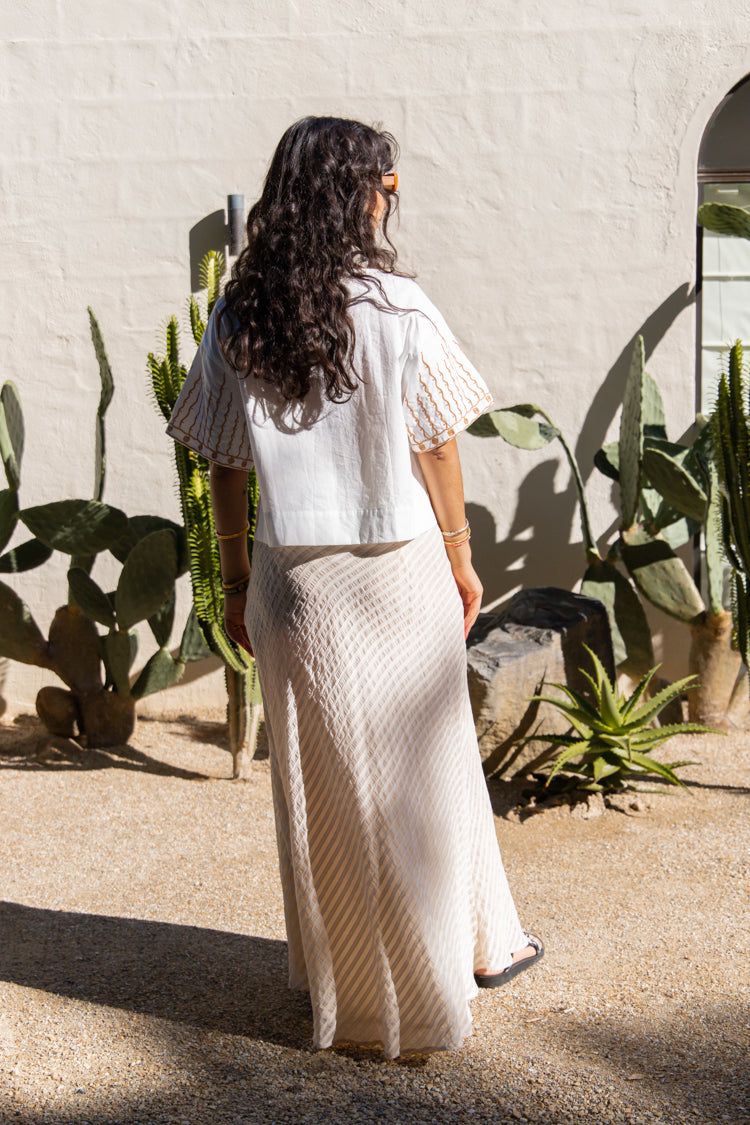 Las Palmas Maxi Skirt Cream sold by Verge Girl product image thumbnail 8