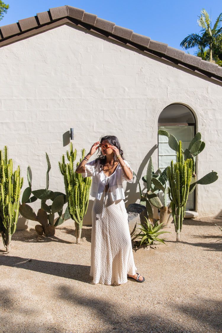Las Palmas Maxi Skirt Cream sold by Verge Girl product image thumbnail 6