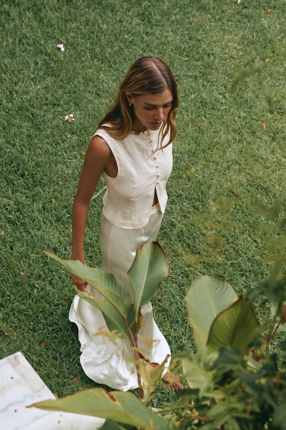 Celeste Linen Top Cream sold by Verge Girl product image thumbnail 4