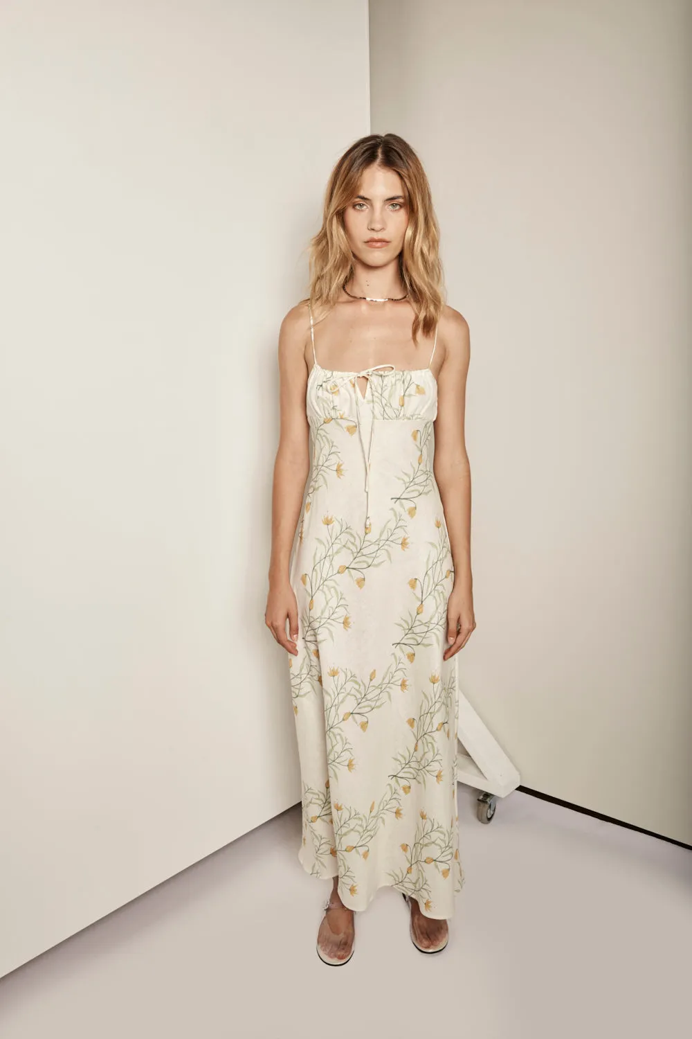 Matilda Linen Bias Cut Maxi Dress Florette sold by Verge Girl product image thumbnail 2