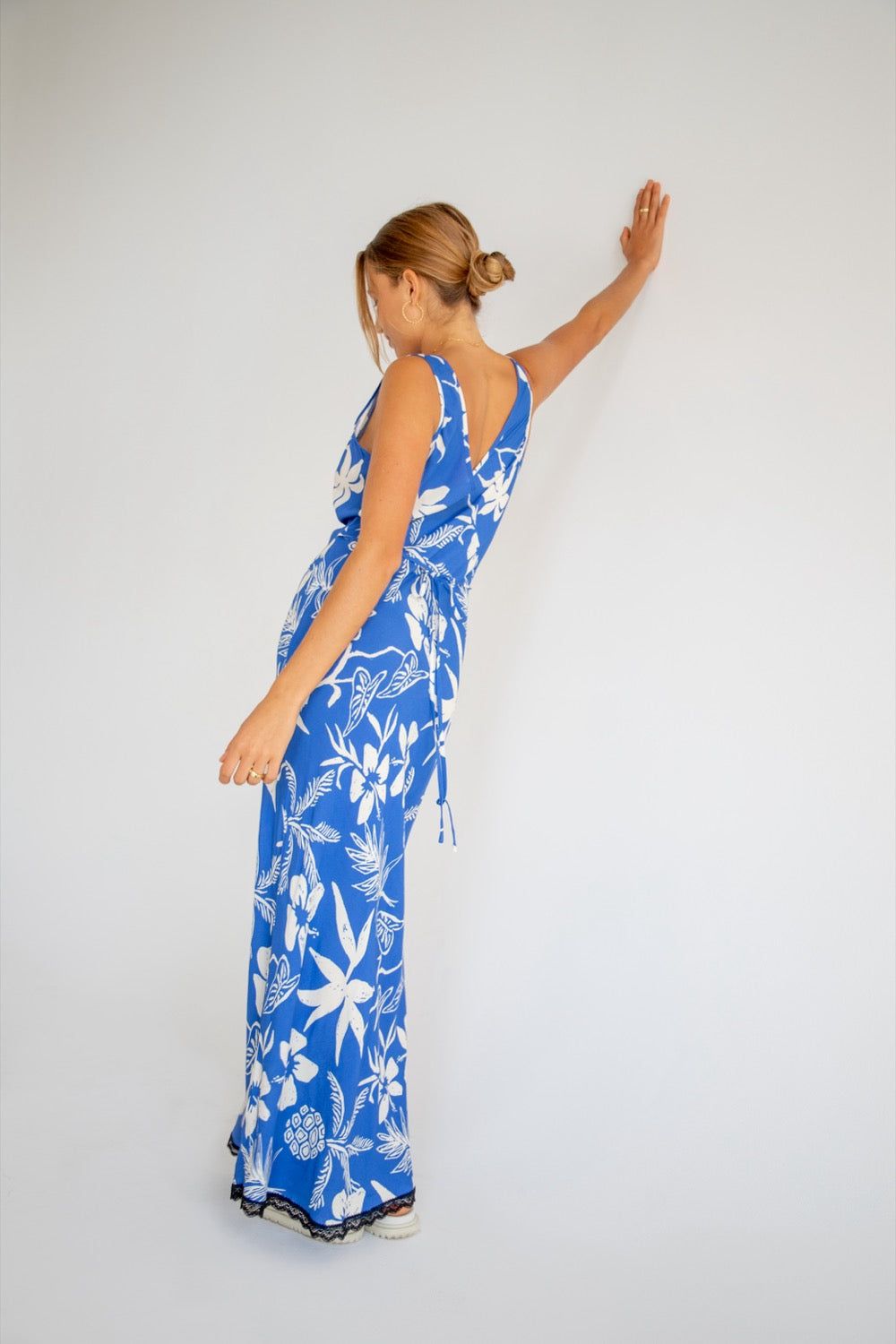 Lust For Sun Bias Cut Maxi Dress Blue sold by Verge Girl product image thumbnail 3