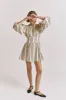Tularosa Linen Mini Dress Lemon sold by Verge Girl