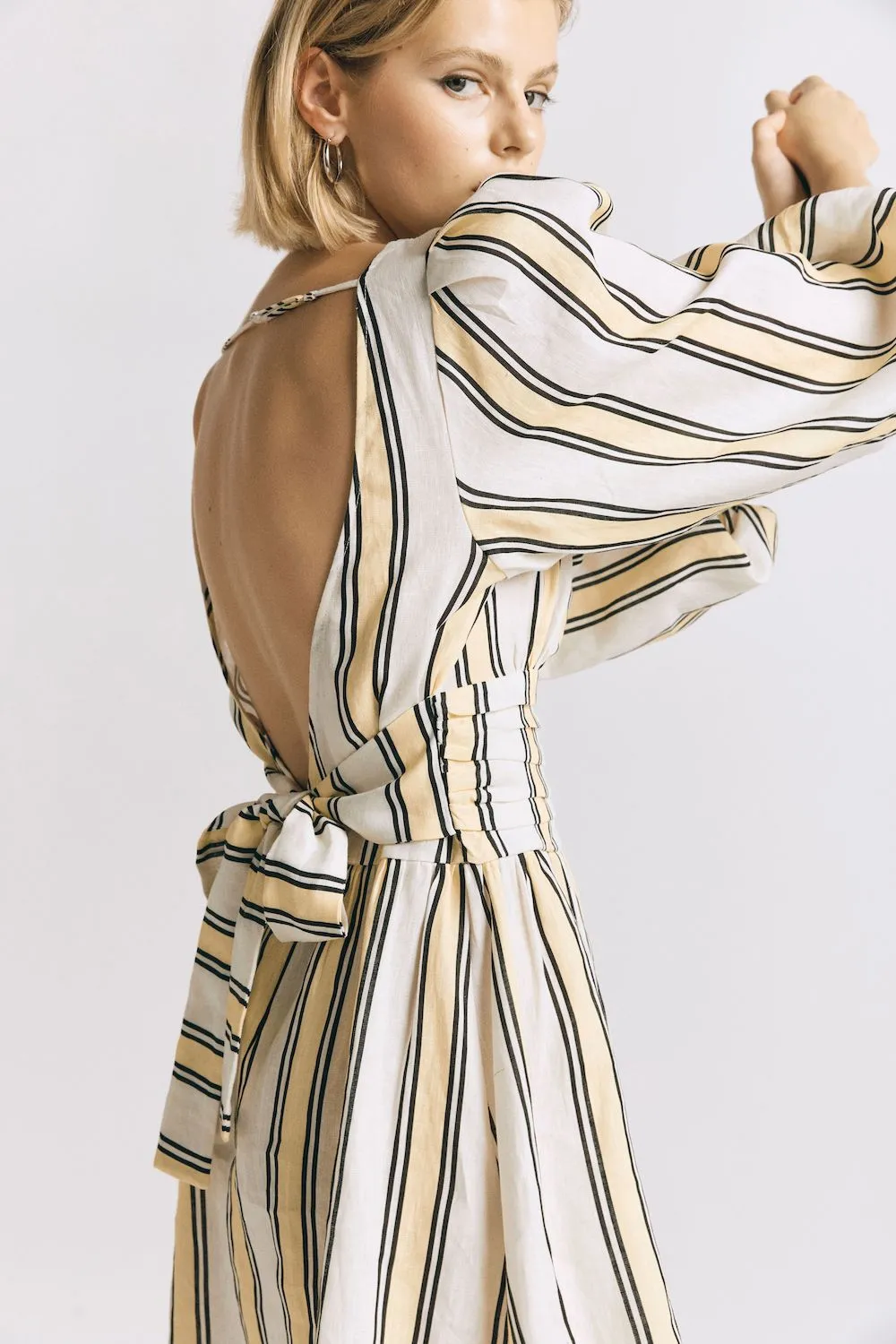 Tularosa Linen Mini Dress Lemon sold by Verge Girl product image thumbnail 5