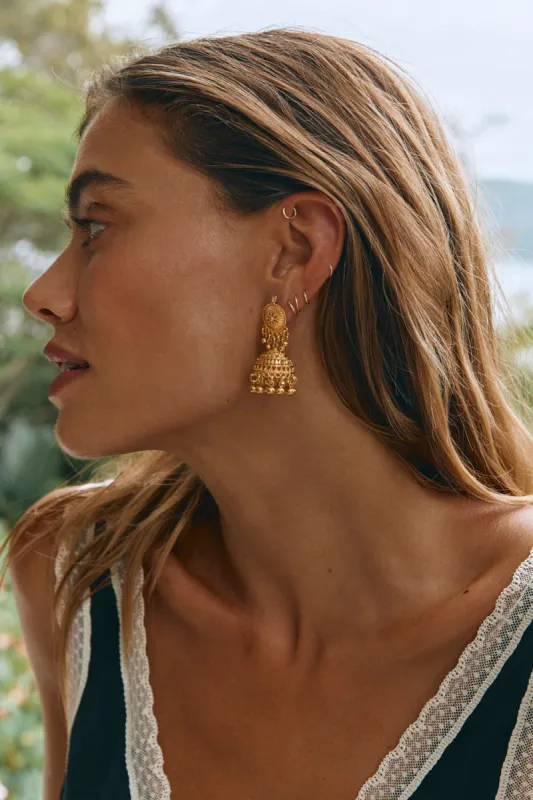 Farrah Earrings Gold sold by Verge Girl