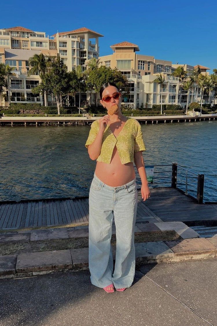 Florentine Linen Top Green sold by Verge Girl product image thumbnail 3