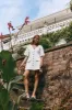 Grace Linen Mini Dress White sold by Verge Girl