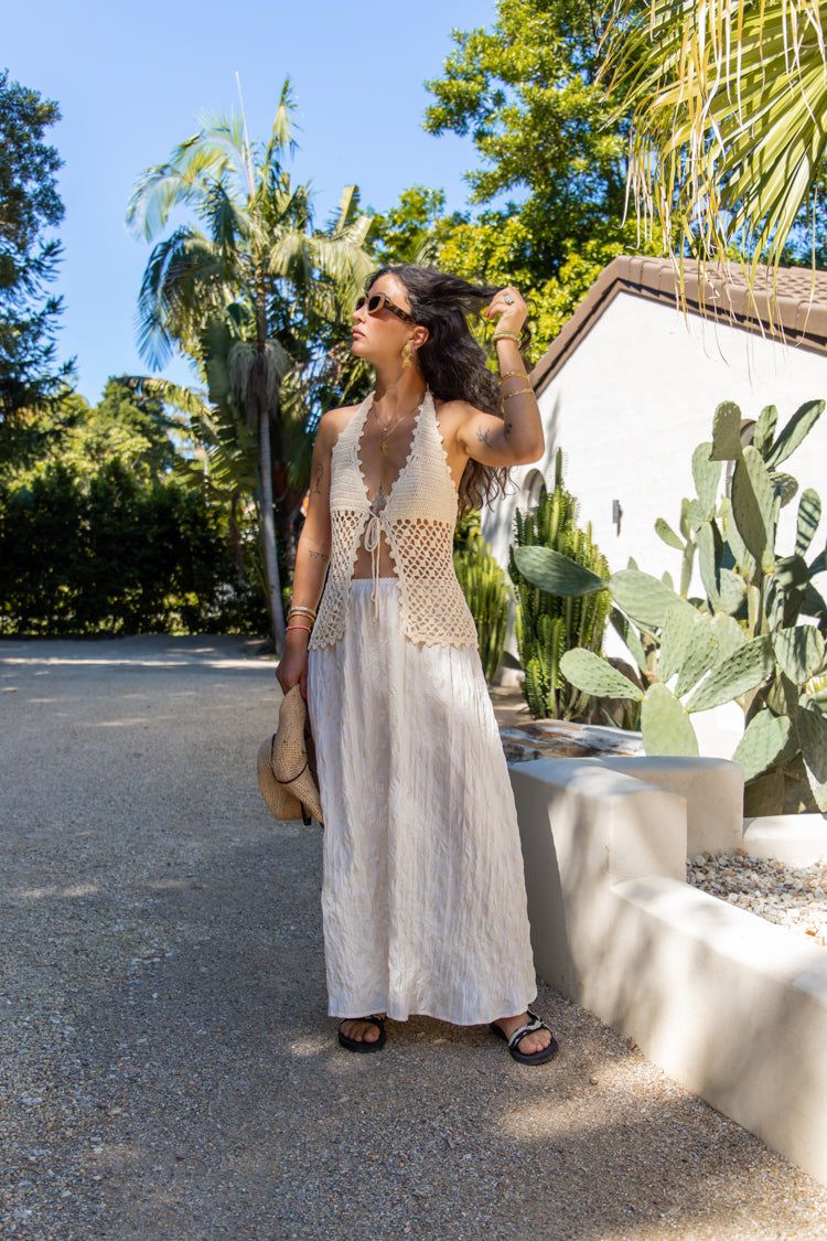 VRG GRL Solara Midi Skirt // Cream sold by Verge Girl product image thumbnail 6