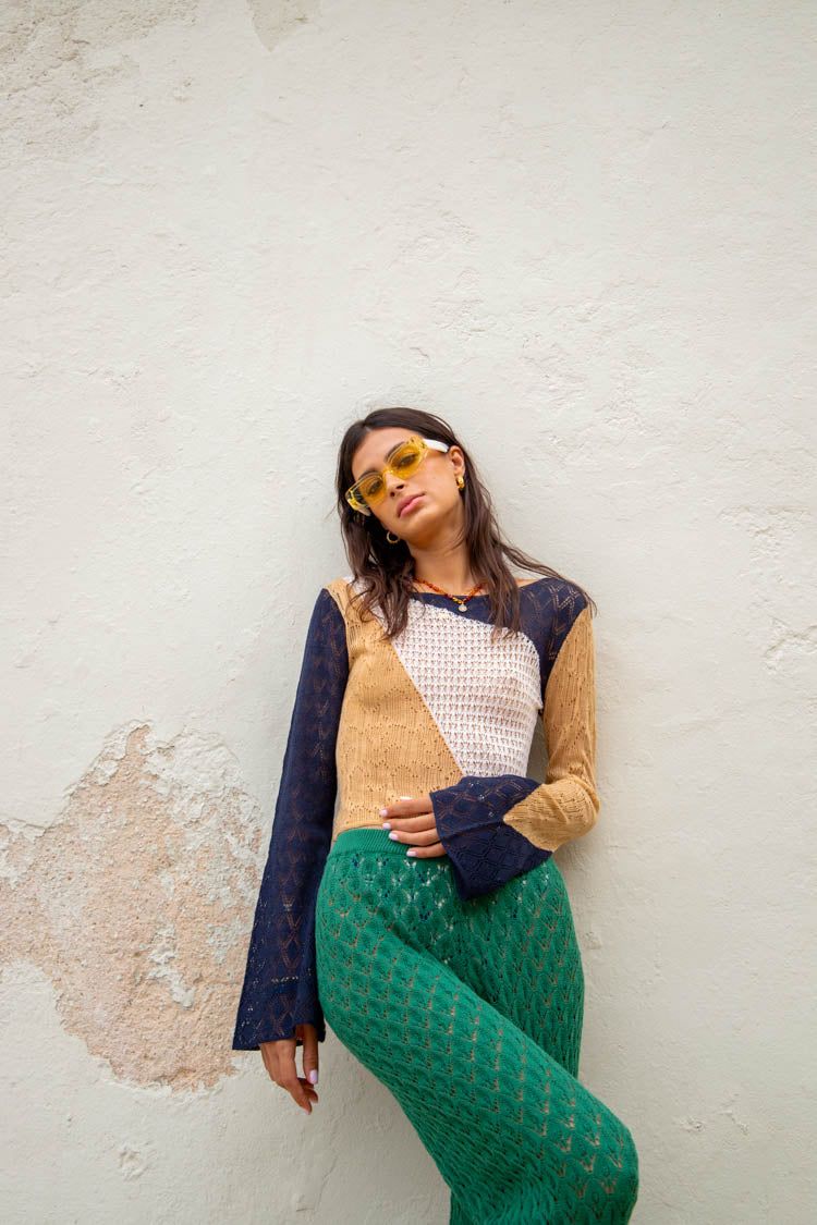 VRG GRL Take The Focus Knit Top // Natural sold by Verge Girl product image thumbnail 2