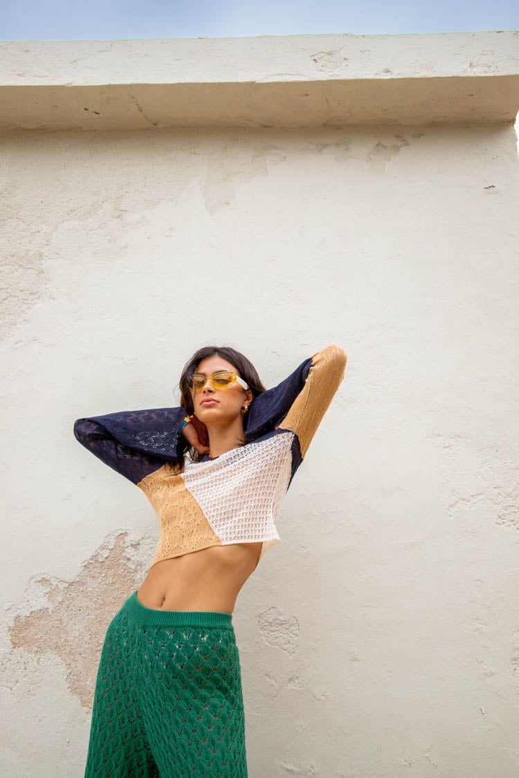 VRG GRL Take The Focus Knit Top // Natural sold by Verge Girl product image thumbnail 3